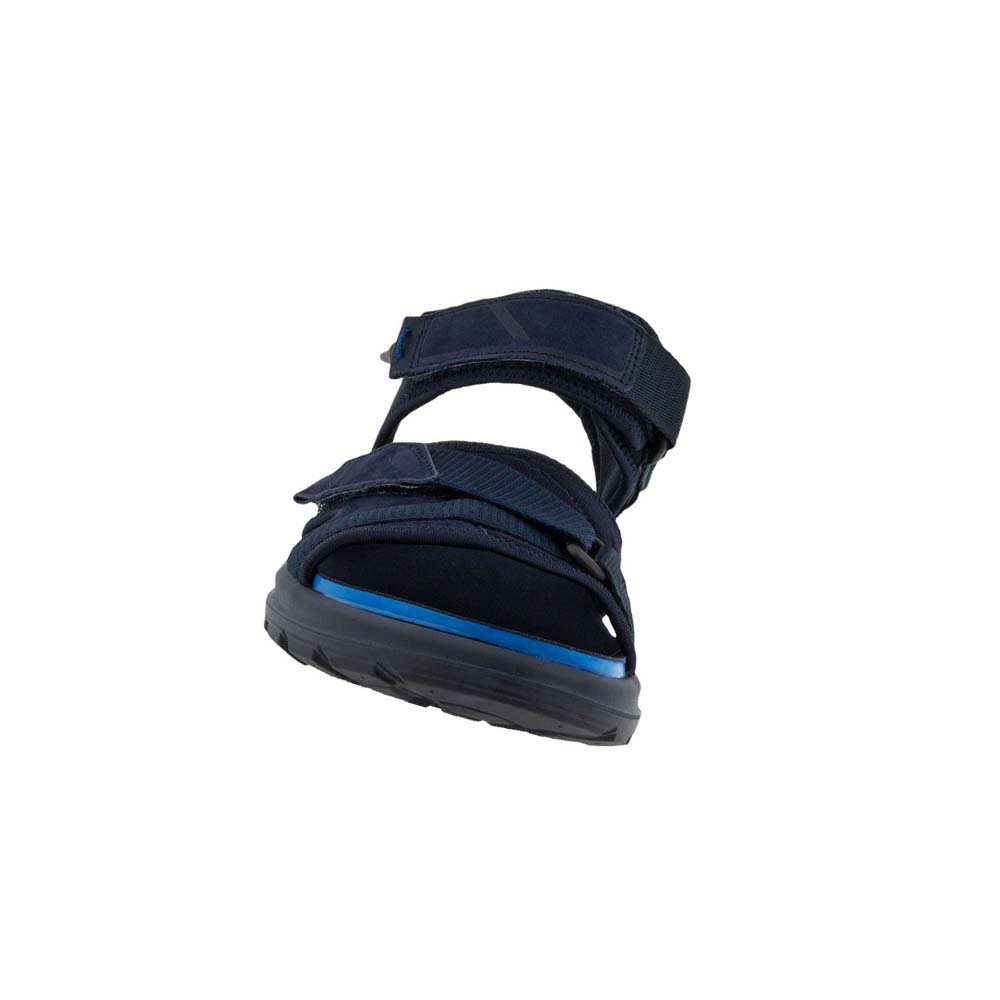 Men's Ecco Exowrap 3strap Sandals Blue / Blue | Canada 588VRW